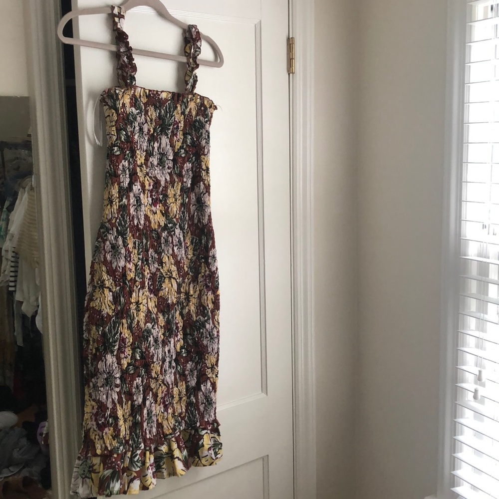 Faithfull the Brand smocked midi dress